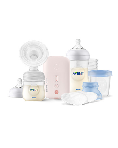 Pojedynczy laktator elektryczny — zestaw